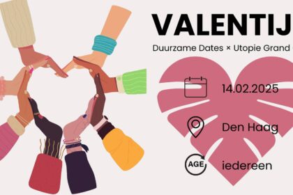 Valentijnsdag 14 februari in Grand Café Utopie Den Haag. Voor alle leeftijden.